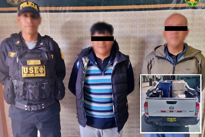 Detienen a dos sujetos implicados en presunto contrabando de combustibles 